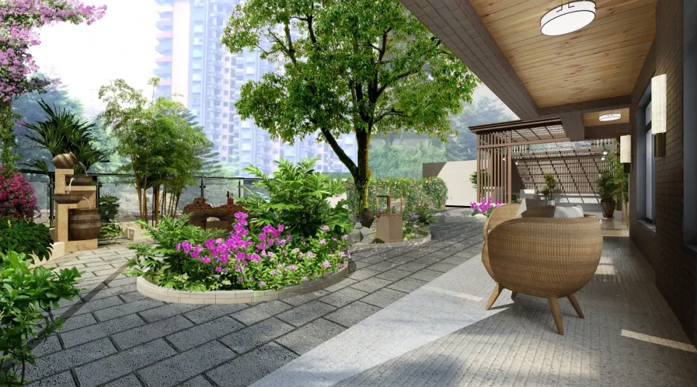 中山市奕翠园-御花园复式-后院