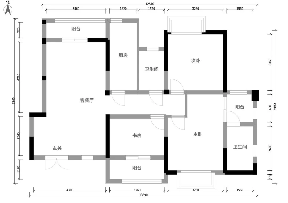 123㎡现代轻奢装修 三居里的小贵气