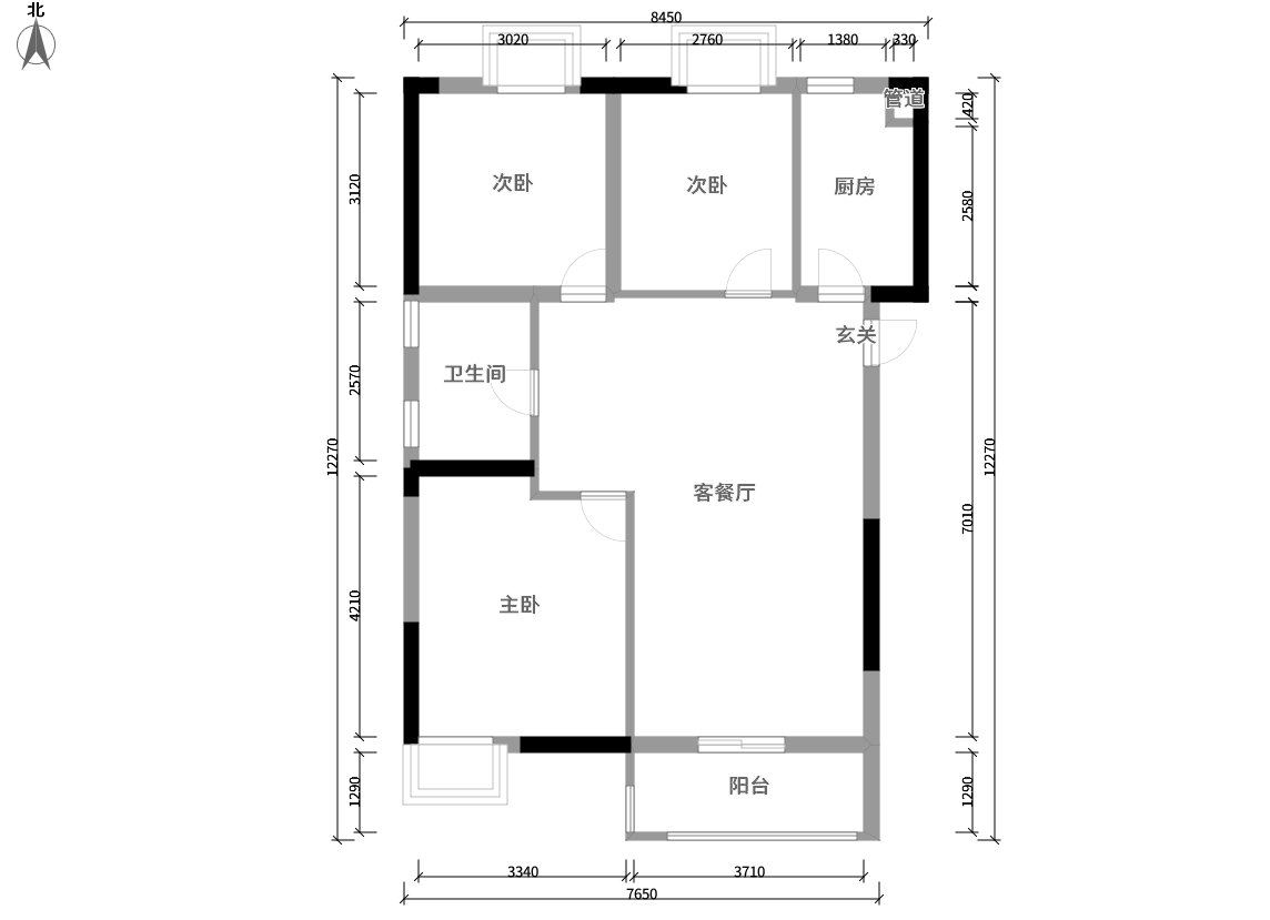 三居室的房子，足足97平米，如果用方式8万元是不是很划算？
