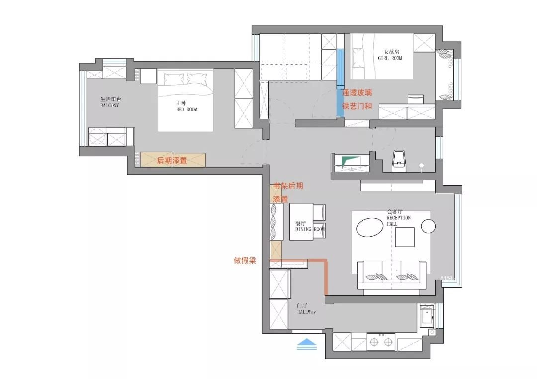 85平米的房子能装修成什么效果？现代风格三居室装修案例！-悬珠小区装修
