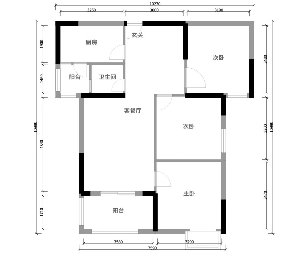 这是我10万元装修出来的99平米三居室，大家看看亏不亏！-中建御景星城装修