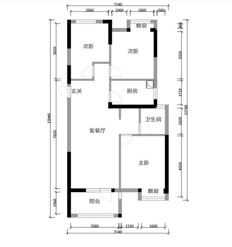 三居室的房子，足足106.21平米，如果用全包方式11万元是不是很划算？-王家湾中央生活区装修