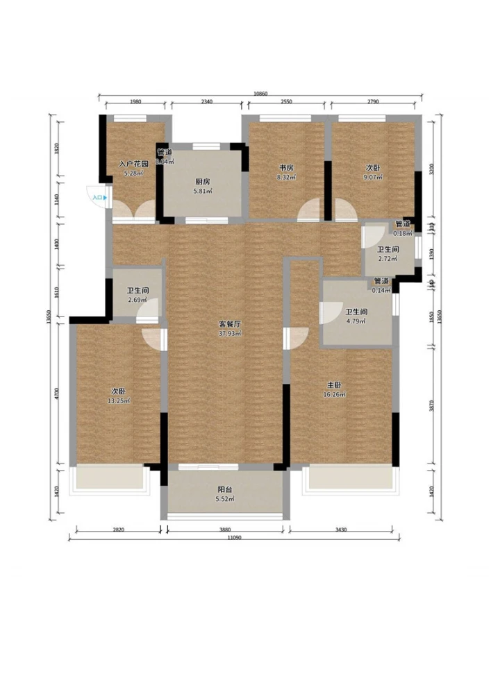 香港兴业耦园140㎡——日式素雅