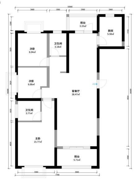 太不敢相信了128.39平三居室，全包花了12万，还是现代风格！-中建大公馆装修