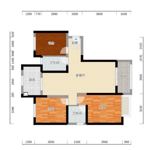 中式风格三居室精美装修，108平米的房子这样装才阔气！-金科世界城装修