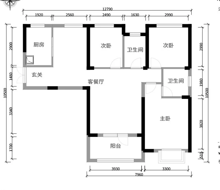 124平米三居室装修案例，装修价格只花9万元！