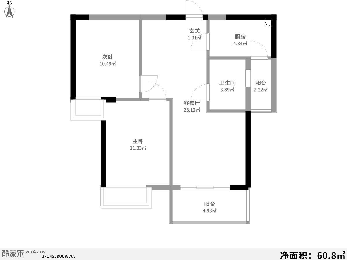 二居室的房子，足足76平米，如果用全包方式11万元是不是很划算？-清能清江锦城装修