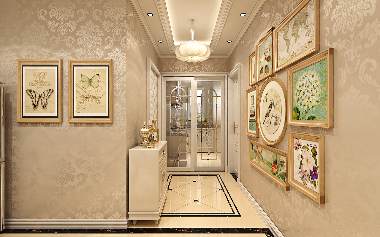 鲁商凤凰城实例，97平米的三居室，质感与时尚并存的现代风装修。
