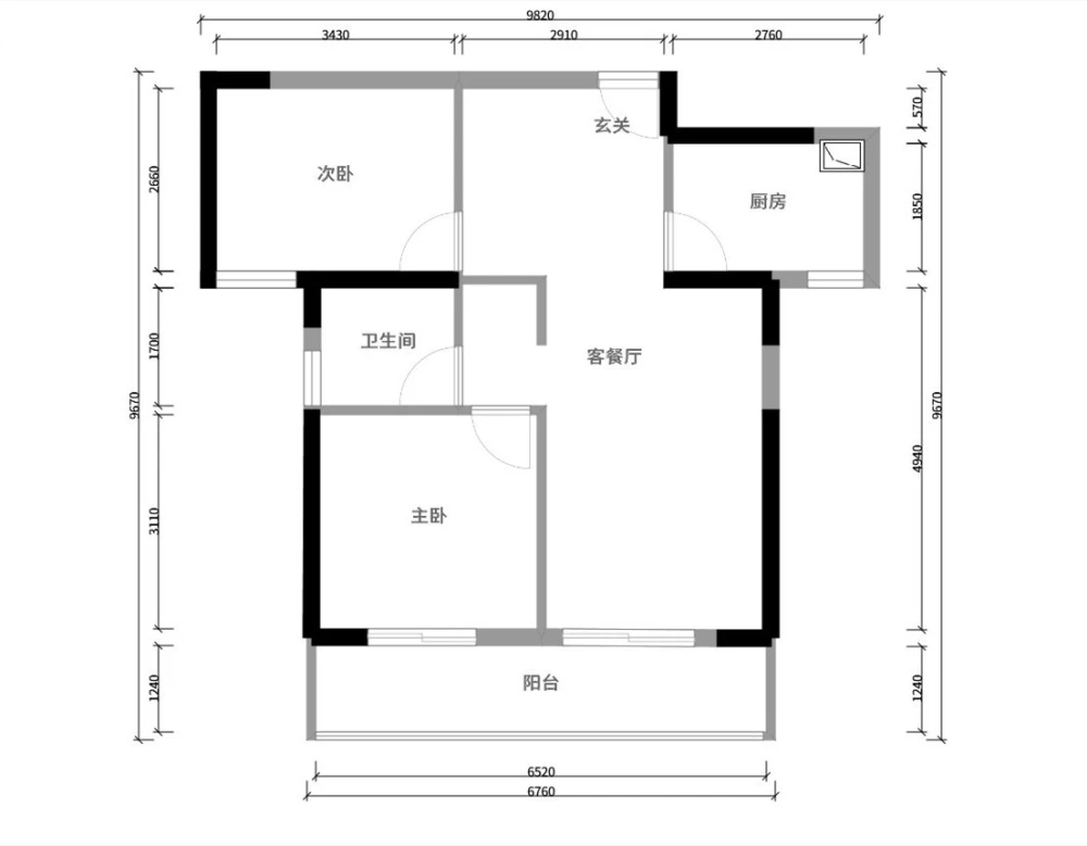 76平米小户型也能造就温馨实用简约美式风格