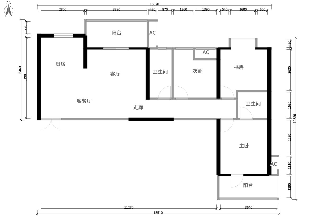 121平米的房子包括哪些功能间？装修成北欧风格三居室好不好？-尚水云居装修