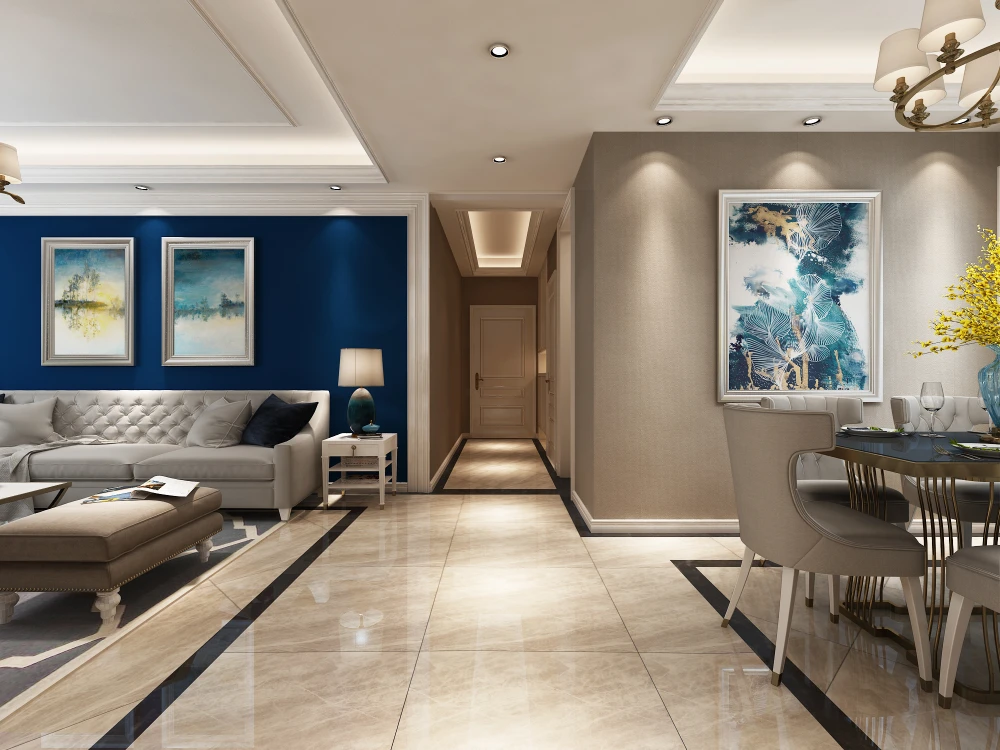 简约三居室125平米4.8万-华远枫悦装修案例-西安房天下家居装修网