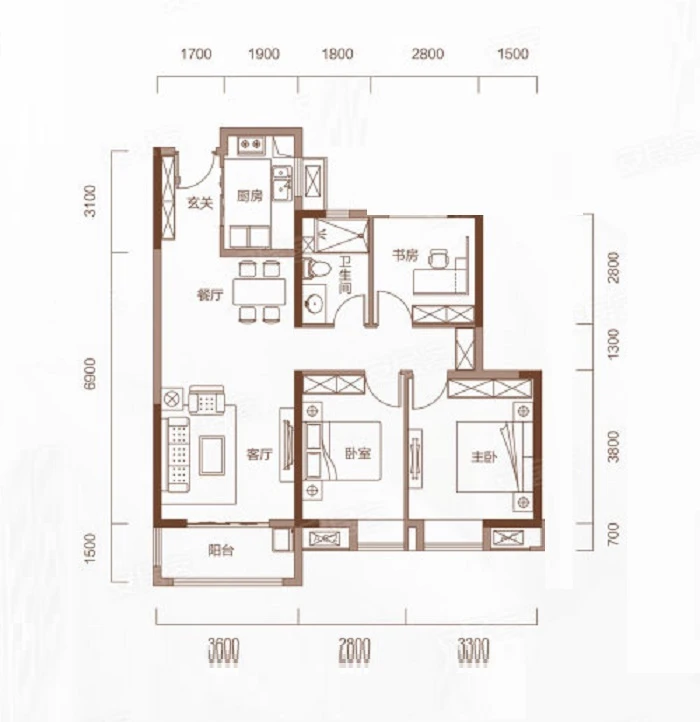 103.28平米三居室的日式风格案例，全包只花10万！-武汉国博新城装修
