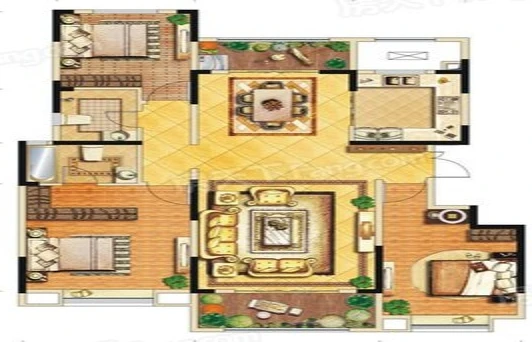 140平米的三居室，运用中式的装修风格效果是怎样的？-龙湖曲江畔装修