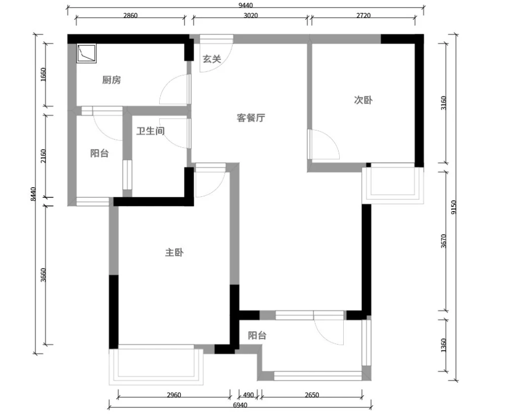 浅色系的北欧两居 崇尚原木#