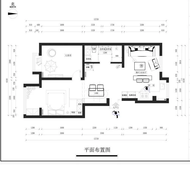 80平米的二居室，运用现代的装修风格效果是怎样的？-东缘公寓装修