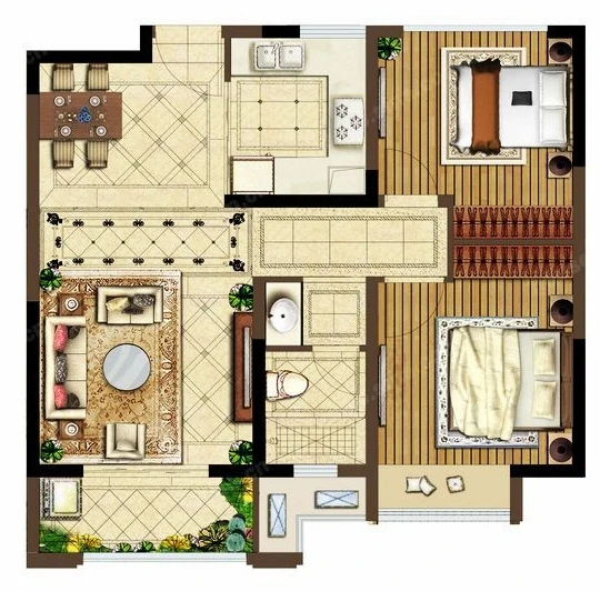 朋友买的240平米三居室，全包一共才花12万，这现代风格太美了！-天津诺德中心装修