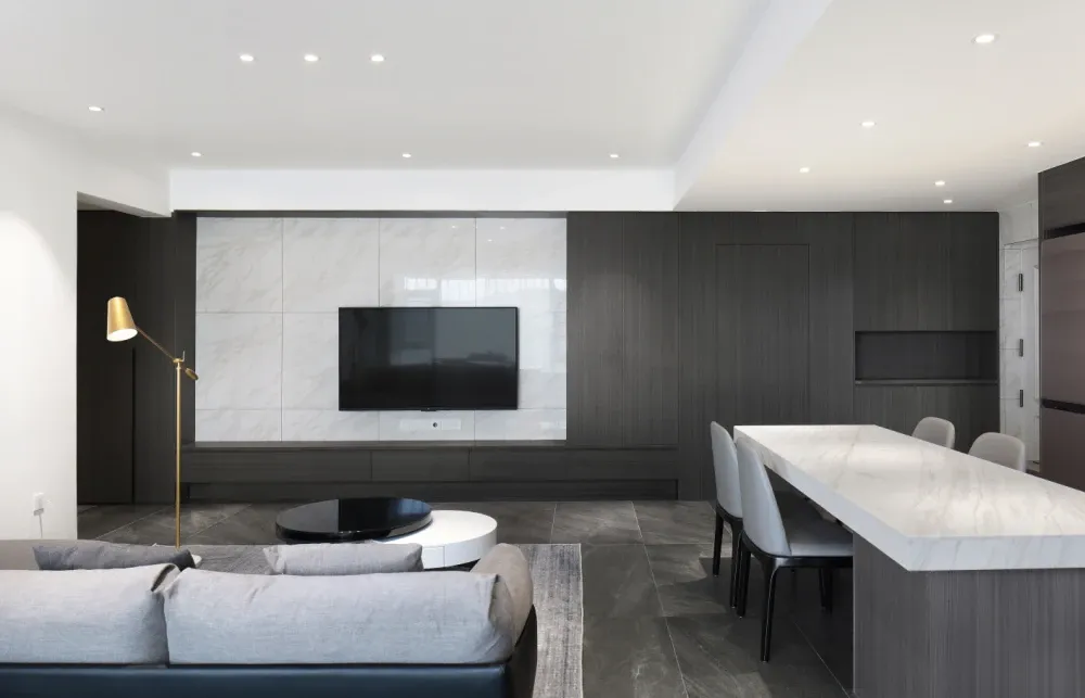 极简三居室93.3平米12万-海珠半岛花园装修案例-广州房天下家居装修网