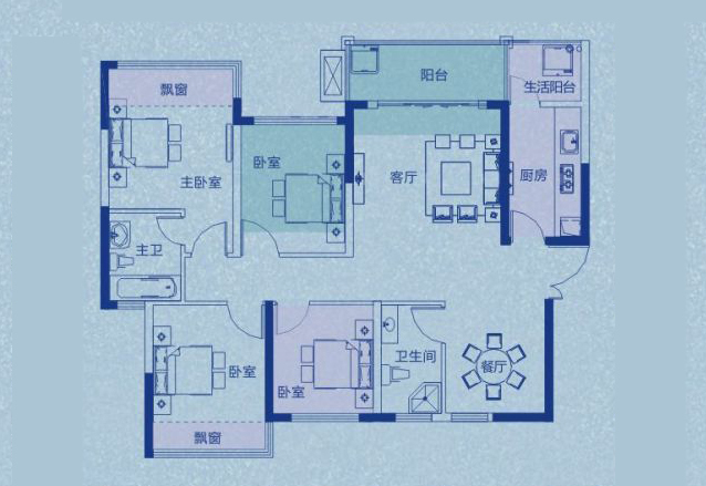 96平米四居室的现代风格案例，半包只花9万！-中国铁建江湾山语城装修
