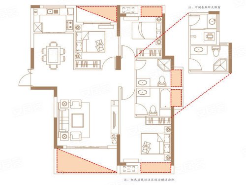 116平米三居室的现代风格案例，全包只花12万！-联泰天悦装修