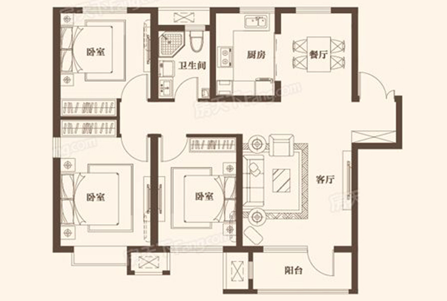 118平米的现代风实景装修案例，一屋两人三餐四季，-天房北宁公元装修