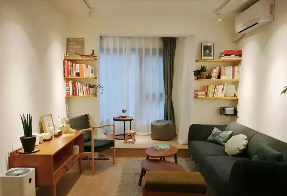 65平的原木风小户型公寓，简约而又舒适的家