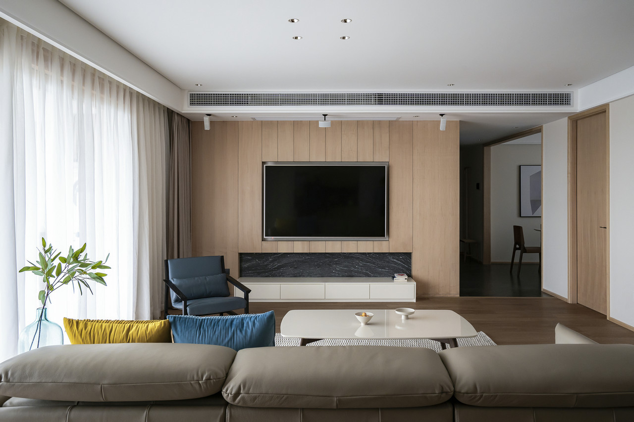 89平米的二居室装修案例欣赏，将现代风融入到现代生活当中。-万科观澜装修