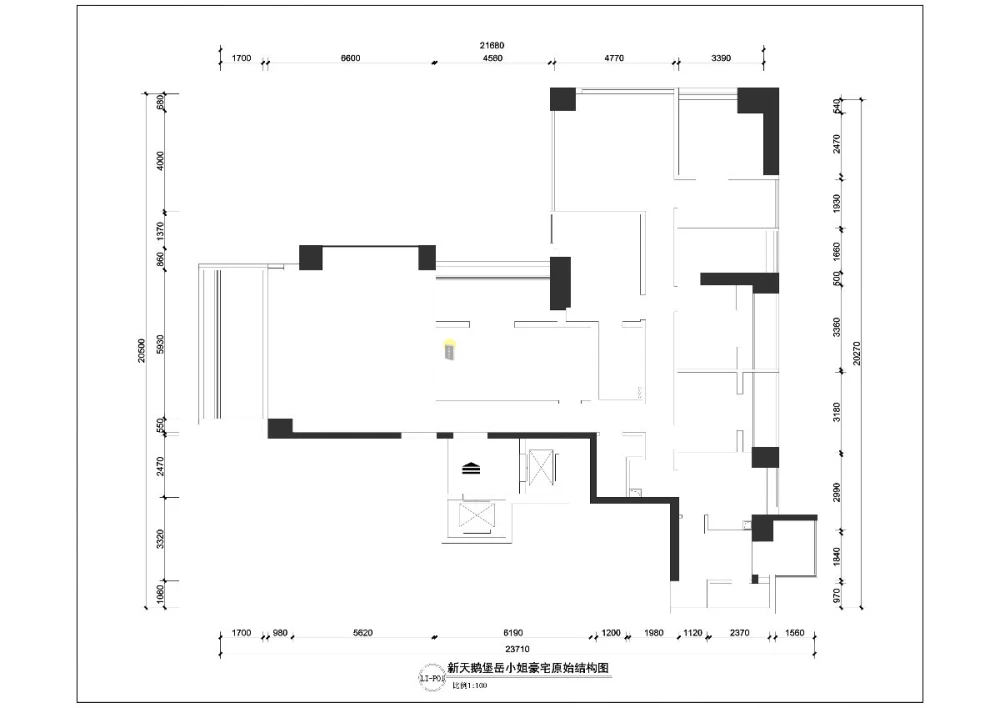 新天鹅堡-现代风格-270㎡四居室-半包53万