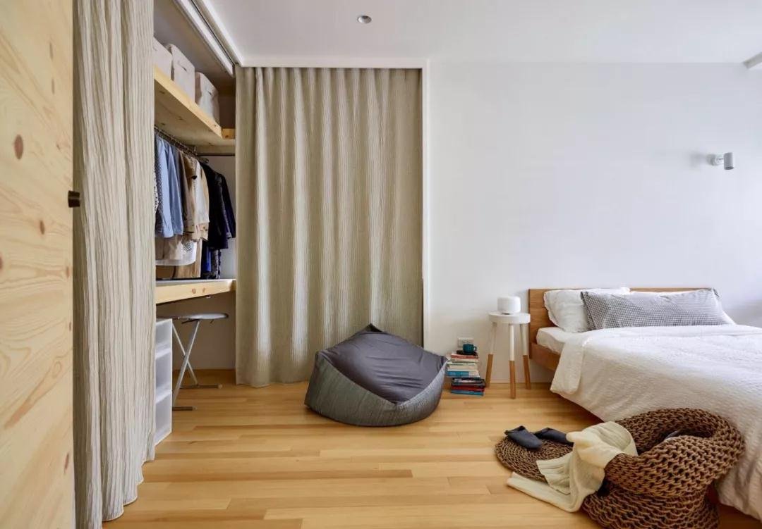 100平的日式原木风二居室，极简而又质朴的家