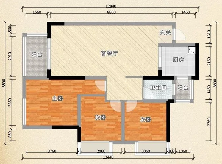 我家103平三居室，其他装修风格，美翻了！-枫丹西悦装修