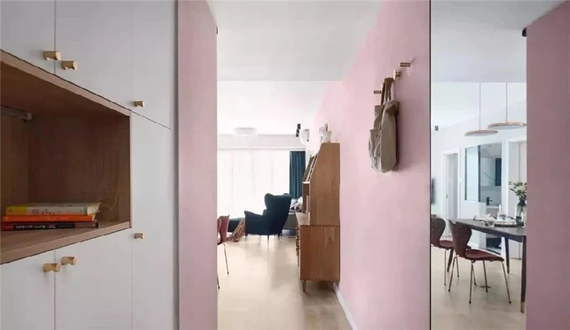 宜家风装修效果图，粉色系的温馨小家