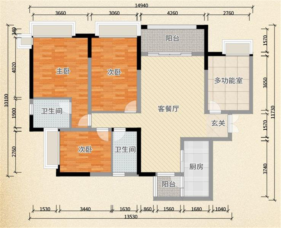 139平米的房子能装修成什么效果？现代风格三居室装修案例！-远大中央公园装修