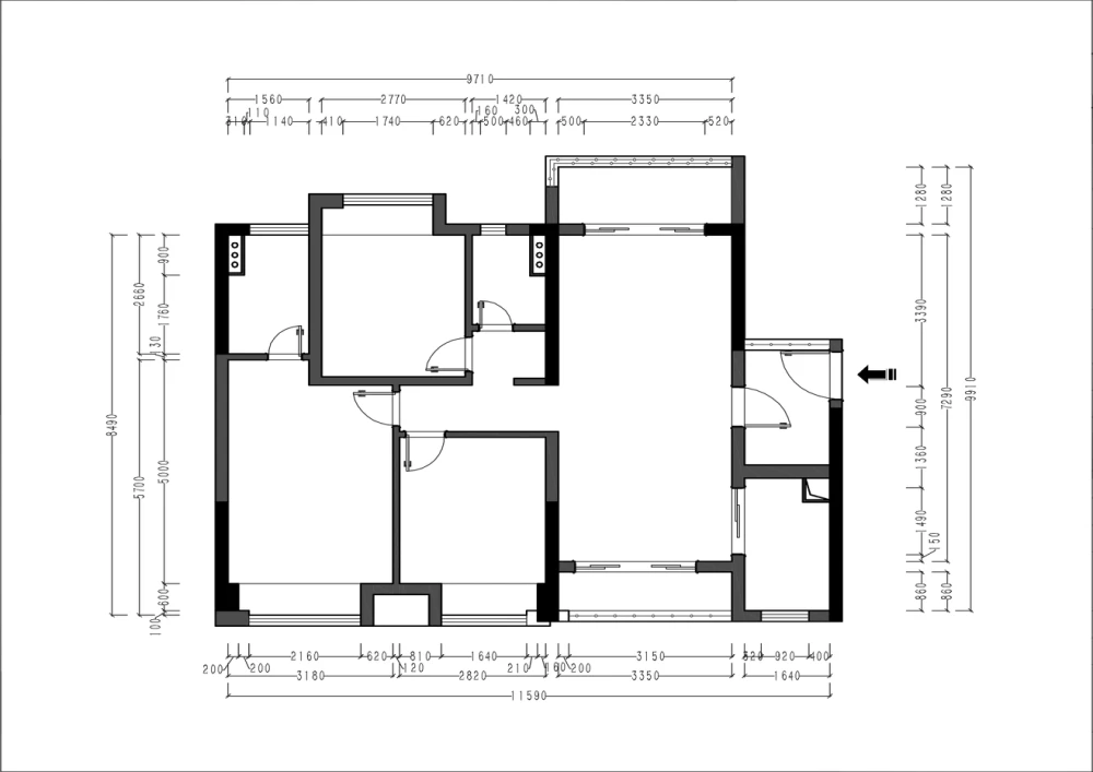 126平米的三居室，采用法式风格装修的效果如何呢？-融创望江府装修
