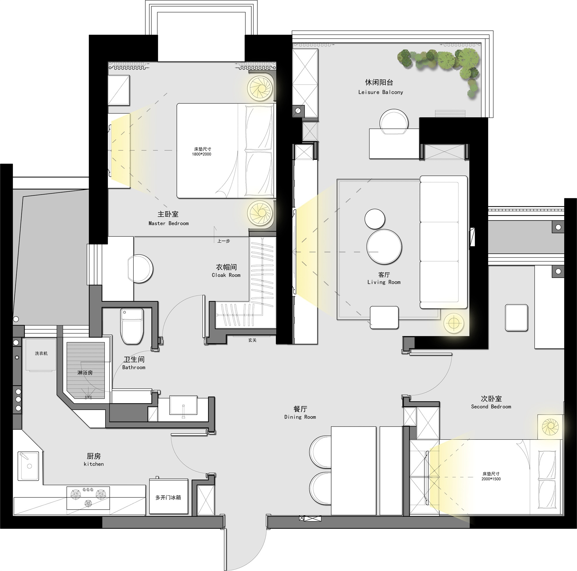 中式风格二居室如何装修，89平米的房子这样装才阔气！-新福兴纽约城装修