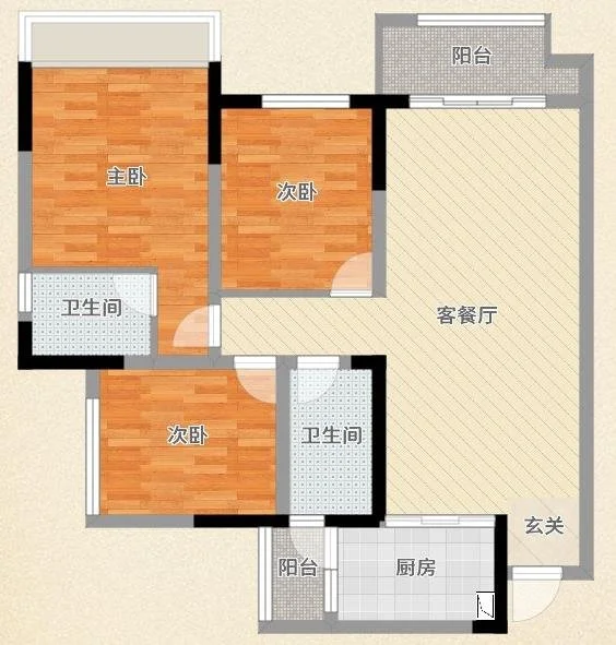 106平米房子现代风装修，这样的三居室简直是绝美，良心老师傅亲自打造。-领地锦巷�m台装修