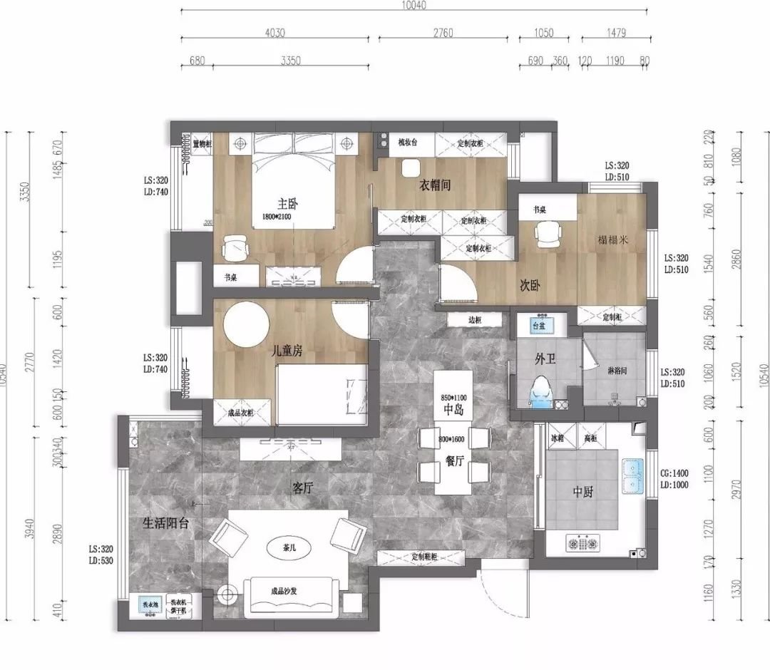 103平米新房，三居室装修才花17万元，邻居看了羡慕不已！-正源公寓装修