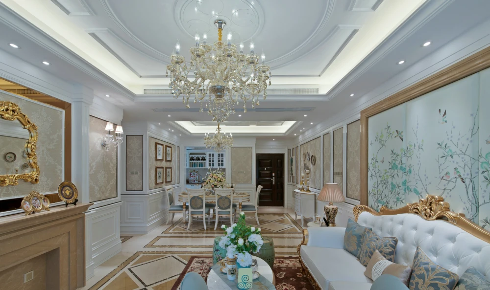97平米三居室设计说明，9万元装修的欧式风格有什么效果？