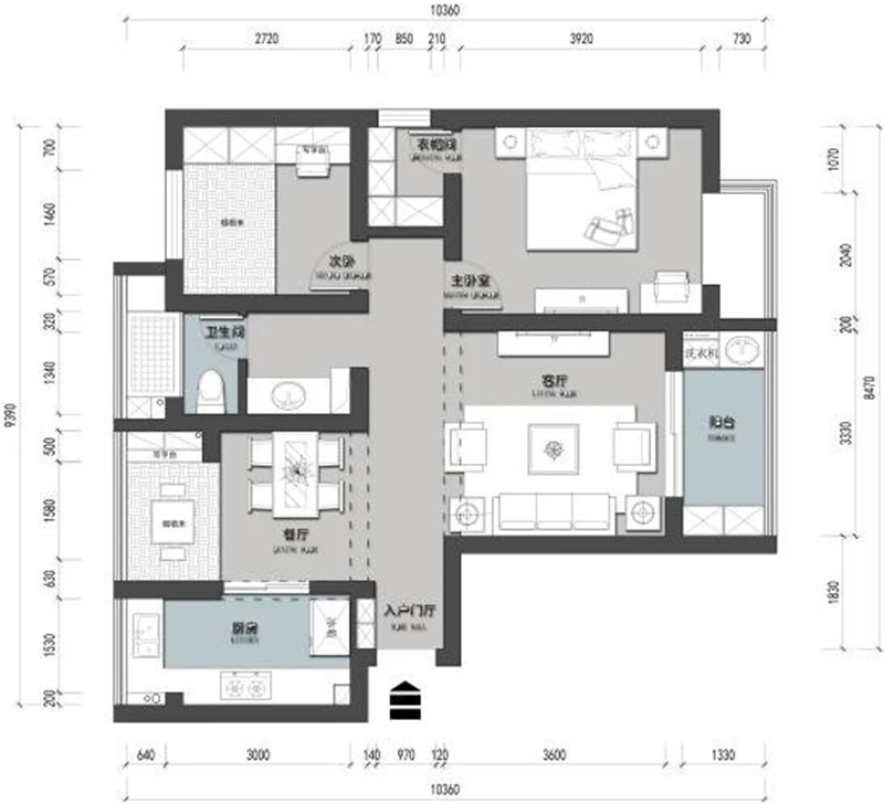 95平米的房这样装修好看100倍，现代风格惊艳众人！-爱建顾园50弄小区装修