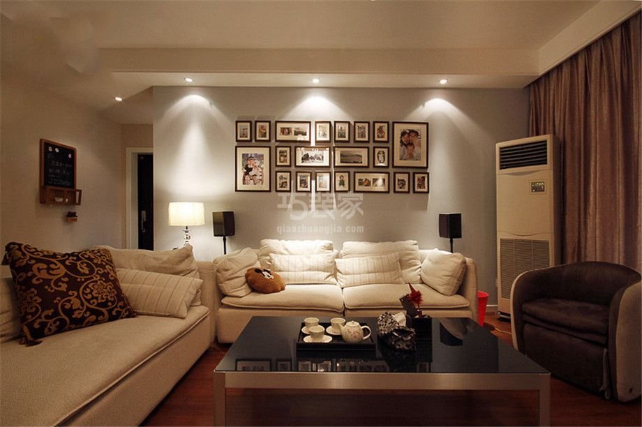 铂悦实例，95平米的二居室，质感与时尚并存的现代风装修。