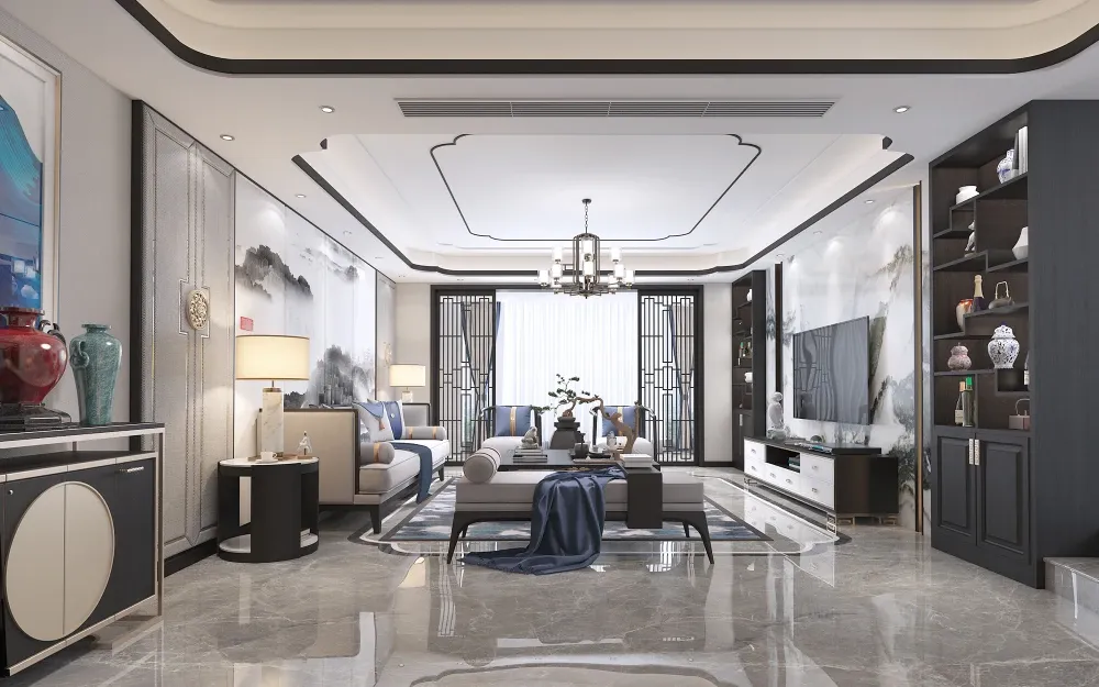 东易日盛大平层新中式装修