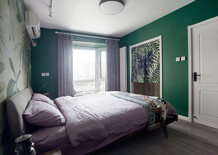 珠江城实例，130平米的三居室，质感与时尚并存的混搭风装修。