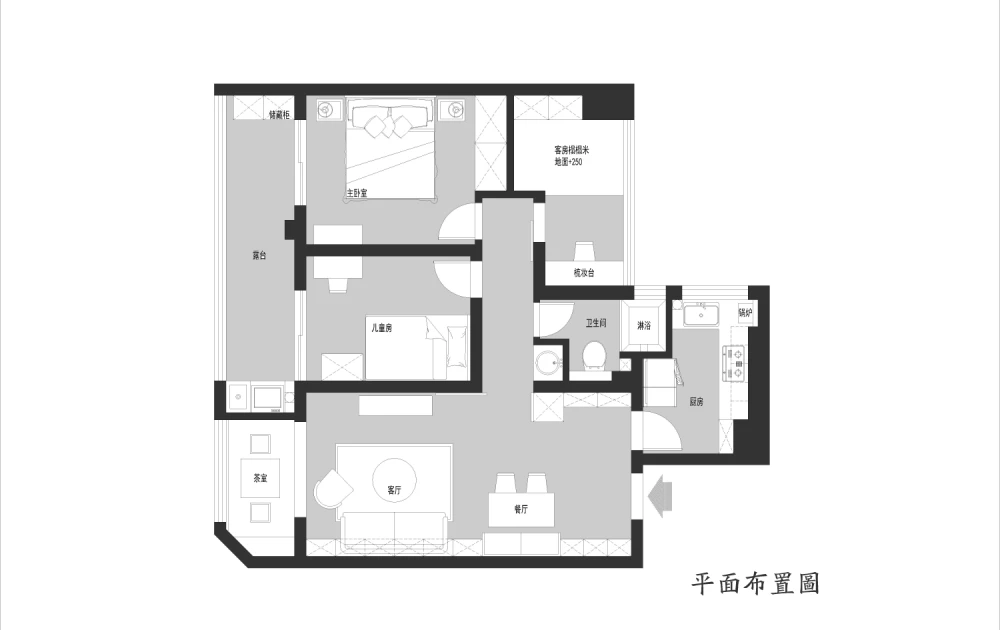 惊艳日式风，宅家也自在，105平米的三居室让人每天都元气满满。-万科海上明月装修