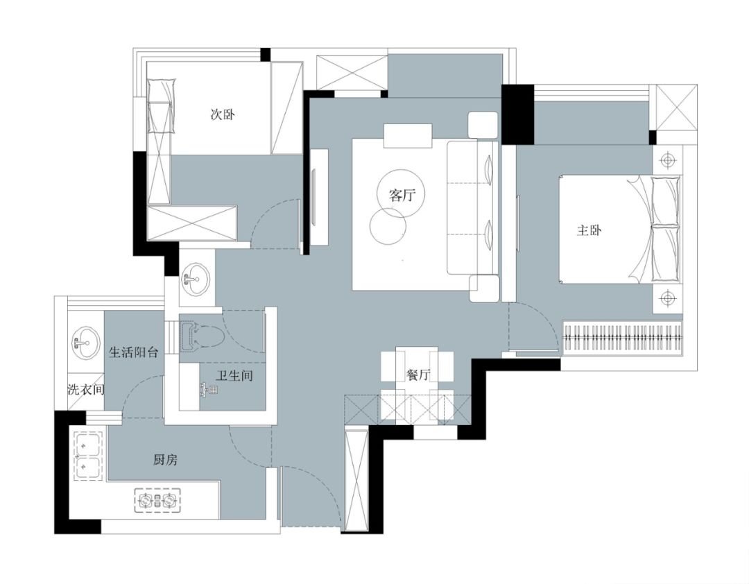 邻居家70平米的二居室，仅仅用了9万元，就完成了装修，如此划算！