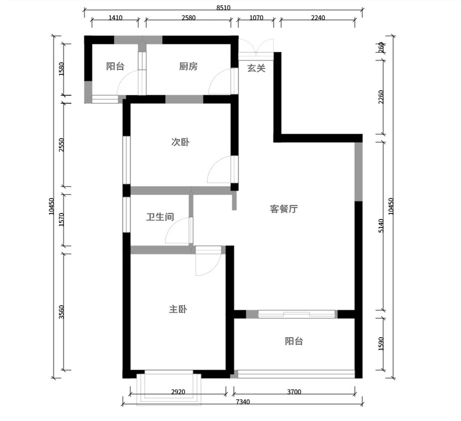 71平米二居室热门案例 北欧8万！-金融街壹号装修