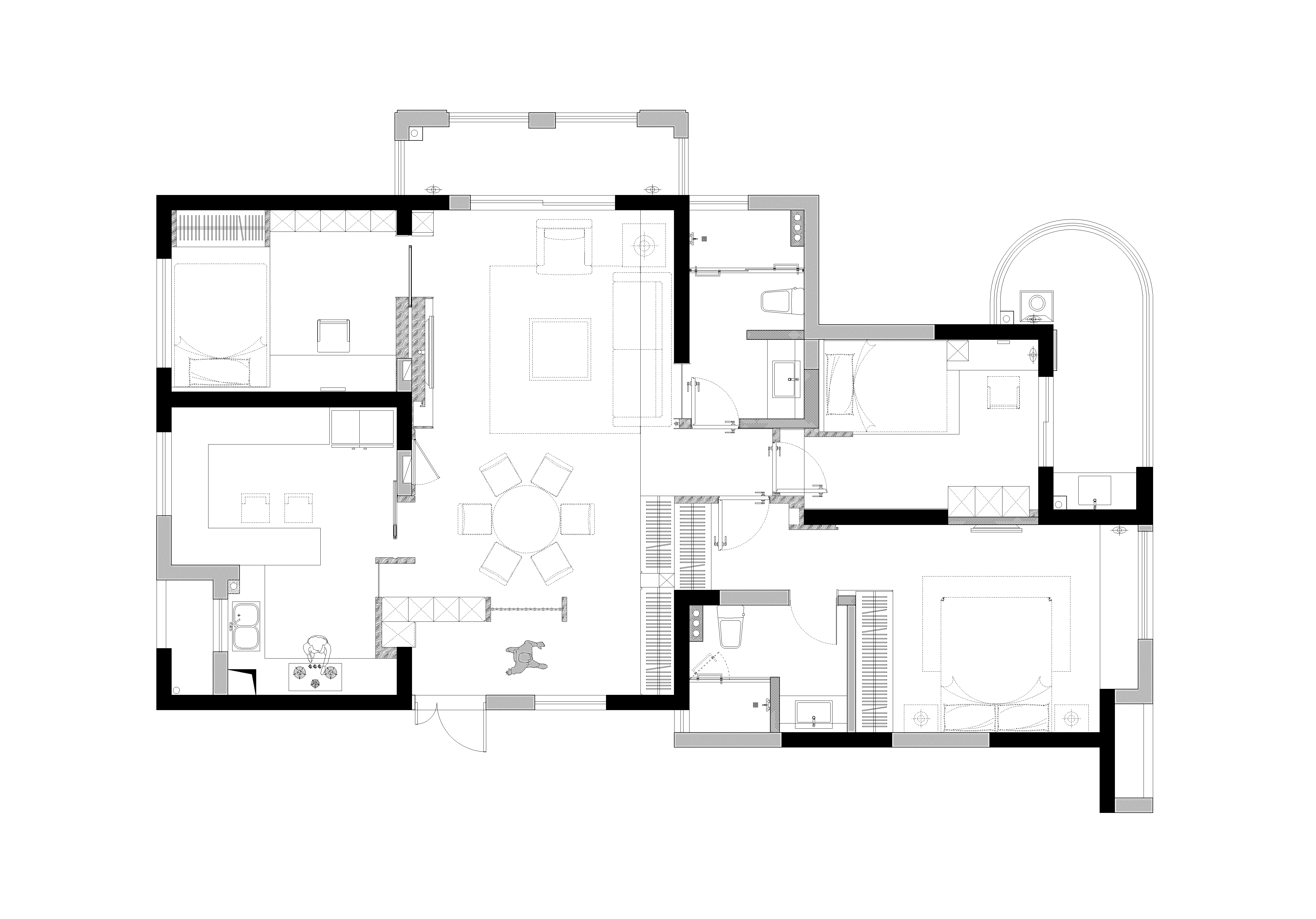 90后小夫妻花8万元装修的中式风格，142平米三居室太赞了！-莱蒙城公寓装修