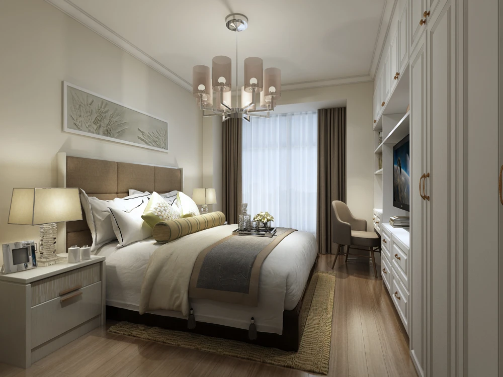 现代四居室125平米30万-葛洲坝玖珑府装修案例-合肥房天下家居装修网