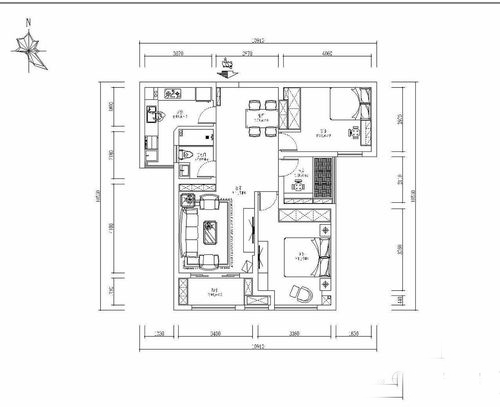 区区7万元，就把98平米的三居室装修拿下了，真是出乎意料！-天健郡城装修