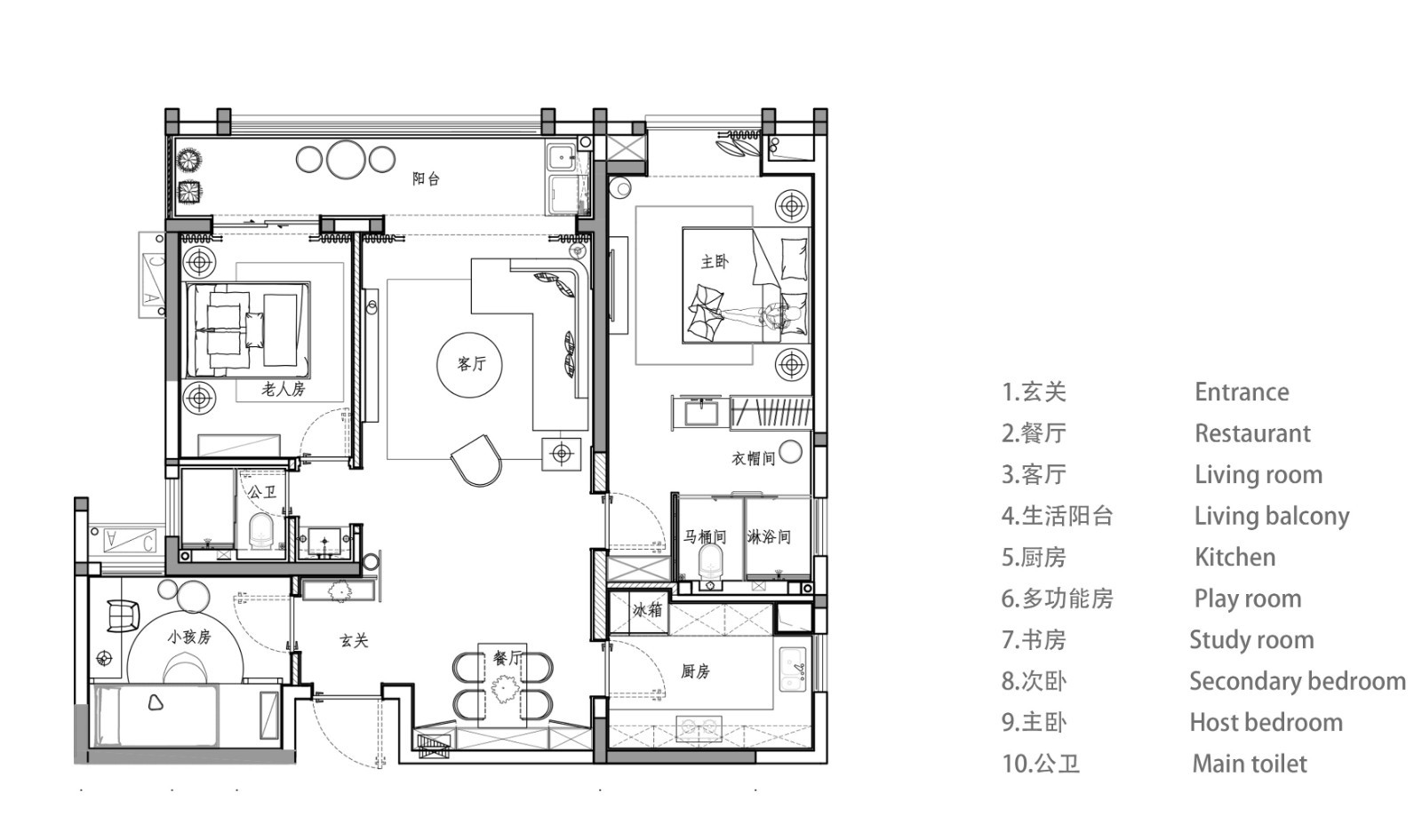 三居室的中式风怎么装修？让滨江德信东方星城这套106平米的装修案例给你点灵感！