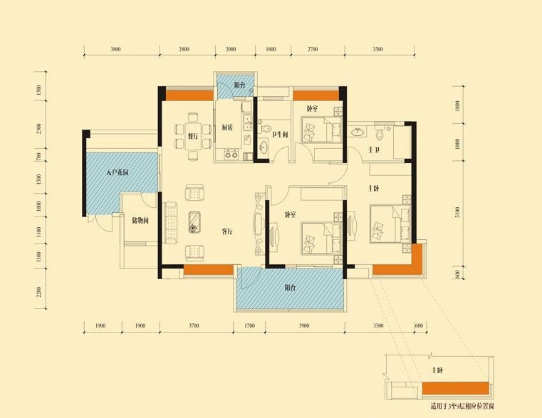 三居室的房子，足足143平米，如果用方式14万元是不是很划算？-丽景湾上装修