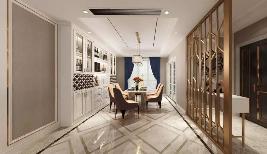 149平米三居室的美式风格案例，只花16万！-富力津门湖装修