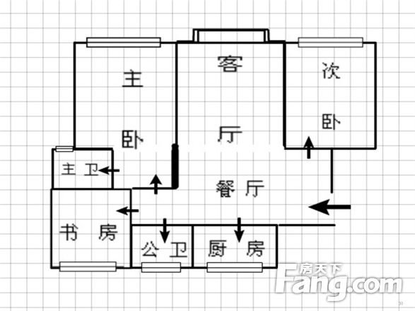 美式风滨江二期三居室